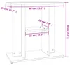 vidaXL Stojan na akvárium betón sivý 60 x 30 x 60 cm Náhľad obrázku produktu 8