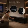 Makika TV lowboard / TV table - Nero lucido Anteprima dell’immagine prodotto 3