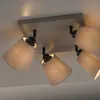 JUST LIGHT LED Deckenlampe RIALA Stoffschirm Spots Produktbild-Vorschau 5