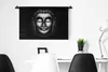 MuchoWow® Wandteppich Wandbehang Buddha - Gesicht - Silber Produktbild-Vorschau 4