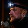 A man wearing a headlamp with a built-in camera at night. Náhled obrázku produktu