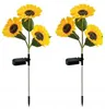 2x Solar LED Sonnenblumen Gartenleuchte Außen Steckleuchte Produktbild-Vorschau 8