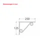 Regalhalter 250 x150 mm Regalträger Regalwinkel Wandkonsole Produktbild-Vorschau 2