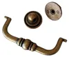 Hängegriff BA 80mm Klappgriff Messing brüniert Altmessing Produktbild-Vorschau 3