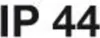 The image displays the text "IP 44" in bold black font against a white background. Anteprima dell’immagine prodotto