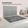 KitchenYeah© Herdabdeckplatte Grauer hölzerner Hintergrund Produktbild-Vorschau 3
