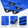 Wiltec Bâche de camion 3 x 2 m 240 g/m² Bleue Polyester PE Voir les images du produit 4