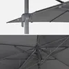 Ombrellone rettangolare decentrato, 3x4m, Grigio Anteprima dell’immagine prodotto 5