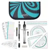 CALCUSO Geometrie Set PRO – Türkises Mäppchen mit Zirkel, Produktbild-Vorschau 1