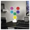 GoSmart LED stolní lampa Hexagon bílá, 6 dílů, RGBIC stmívatelná, WiFi Náhled obrázku produktu
