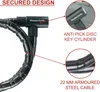 Master Lock 8115EURDPS Steel Keyed Cable Lock - Black Productafbeelding-voorbeeld 3