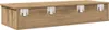 A wooden shelf with metal mounting brackets is shown against a white background. Náhled obrázku produktu