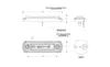 Technical drawing of a LED marker light with dimensions and specifications. Produktbild-Vorschau