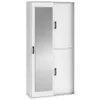 BEAUTYSOFA | Kleiderschrank LANO 100 cm Weiß Schrank mit Produktbild-Vorschau 1