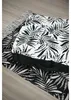 Stoff Textil Bodenkissen Leaves - schwarz/weiss - baumwolle Produktbild-Vorschau 2