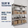 IvoQ Regały magazynowe zestaw 2 szt. – 180 x 90 x 40 cm – Podgląd zdjęcia produktu 3
