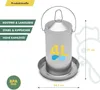 Zona agricola Abbeveratoio per polli in acciaio inox 4 L Anteprima dell’immagine prodotto 3