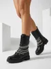 Royalfashion Damen Baggerstiefel in schwarz Goserre, Größe Produktbild-Vorschau 3