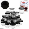 100er Set Sturzglas 230 ml To 82 schwarzer Deckel incl. Produktbild-Vorschau 2