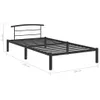 VidaXL 284656, Czarny, 100 cm, 2,1 m, 63 cm, 900 x 2000 mm, Podgląd zdjęcia produktu 6