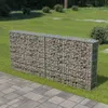 vidaXL Gabionenwand mit Abdeckung Verzinkter Stahl Produktbild-Vorschau 10