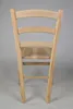 The back view of a wooden chair. Voir les images du produit