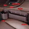 Leder-Ablagetasche für Autositzlücken mit Becherhalter, Produktbild-Vorschau 3