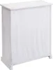 A white wooden chest of drawers is shown from a side angle. Produktbild-Vorschau