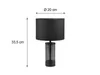 Trio Leuchten Tischleuchte Grazia E14, schwarz, Metall/Glas Produktbild-Vorschau 6