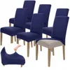 Stuhlhusse 6er Pack - Dunkelblau - Universal - Stretch - Produktbild-Vorschau 1