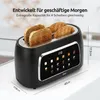 Tostapane Olvy a 4 fette, fessure lunghe, display digitale Anteprima dell’immagine prodotto 2