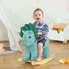 HOMCOM Schaukelpferd Plüsch Schaukeltier Triceratops-Design Produktbild-Vorschau 2