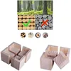 Betterhöhungen 4er Set aus Holz,Möbelriser 10cm hoch für Produktbild-Vorschau 5