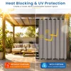 Outdoor Vorhang Extra Breit Leinenoptik Gardinen Produktbild-Vorschau 6