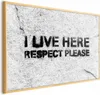 Posterpapier Poster - I Live Here, Respect Please 30x21 cm Produktbild-Vorschau 1