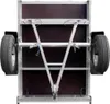 Underside view of a trailer with wheels and frame. Produktbild-Vorschau