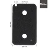A black foam filter with measurement indicators and a brand logo. Produktbild-Vorschau