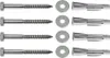 ARLI Sat Wandhalter Stahl 45cm + Schrauben- & Dübelset Produktbild-Vorschau 3