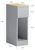 SoBuy 2er Set Nachttisch schmal Nachtschrank Beistelltisch Produktbild-Vorschau 7