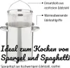 GSW Spargel- und Spaghettitopf 16 cm mit Glasdeckel, Produktbild-Vorschau 6
