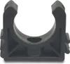 A black pipe clamp on a white background. Produktbild-Vorschau