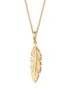 Elli Halskette Feder Boho Gypsy Festival 925 Silber Gold Produktbild-Vorschau 4
