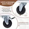 COSTWAY Küchenwagen, Servierwagen Holz mit Arbeitsplatte, 3 Produktbild-Vorschau 7