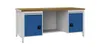 Werkbank signalblau lichtgrau B2000xH859xT750mm Buche Produktbild-Vorschau 1