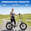 F6 BOOST Bici elettrica pieghevole per adulti, 250 W, Anteprima dell’immagine prodotto 14