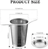 Product size chart for a tea infuser. Produktbild-Vorschau