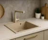 Granitspüle Einbeckig Elite 60 – Beige mit Goldenem Siphon Produktbild-Vorschau 6