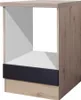 Herdumbauschrank - 60 cm breit - Anthrazit San Remo Eiche – Produktbild-Vorschau 1