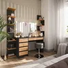 Toaletní stolek Vicco Sherry Antracit/zlatý dub 120 x 75 cm Náhled obrázku produktu 1