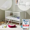 Babybett umbaubar zu Kinderbett 60x120 mit Matratze, Produktbild-Vorschau 1